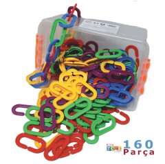 Halka Geçirme-160 Parça Qıanlıtoys Anasınıfı Oyuncak