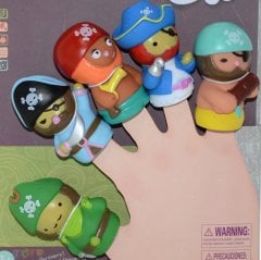 İnsan Figürlü Parmak Kuklası 5'Li Seti (Plastik)