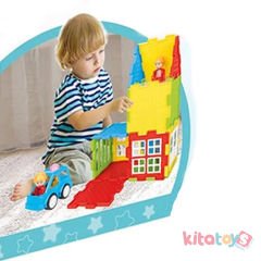 Dahi Şehir Seti 40 Parça - Dev Boyut (Lego Yapı İnşa Blokları) Pilsan