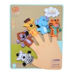 Hayvan Figürlü Soft Parmak Kuklaları 5'Li Seti 1.Seri
