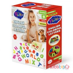 Ahşap Renkli Harfler 33 Parça (Alfabe)