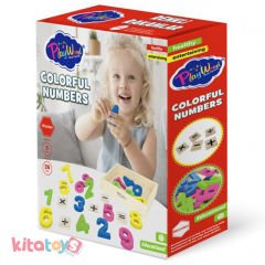 Ahşap Renkli Rakamlar 26 Parça (Sayılar) Matematik