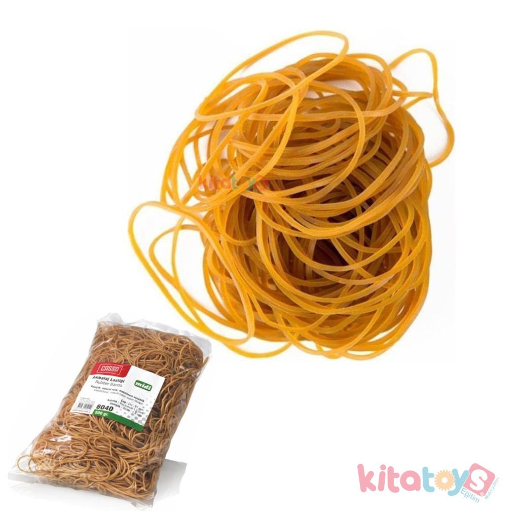 Ambalaj Lastiği 500 g MİDİ Çap 5 cm (Güçlü, Sağlam, Kauçuk Lastik) Paket