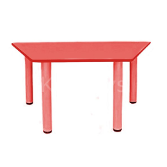 Paralel Kenarlı Trapez Masa (Anaokulu, Kreş) Kırmızı