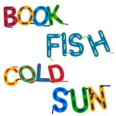 Harflerle Aktivite (İpli Eğitici Oyuncak) 03673 (Dikiş-Dikme Seti)