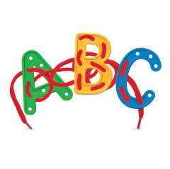 Harflerle Aktivite (İpli Eğitici Oyuncak) 03673 (Dikiş-Dikme Seti)