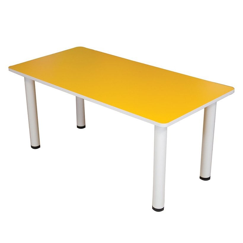 Metal Ayaklı Masa 120x60 Ahşap Masa