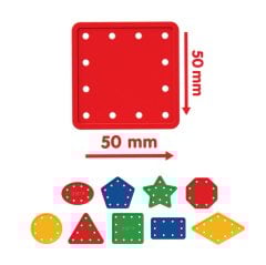 Şekillerle Aktivite (İp Geçirme Eğitici Oyuncak) 03674 (Dikiş-Dikme Seti)