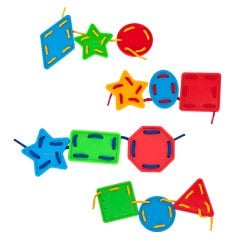 Şekillerle Aktivite (İp Geçirme Eğitici Oyuncak) 03674 (Dikiş-Dikme Seti)