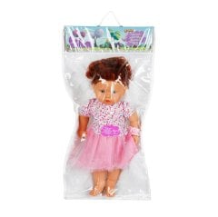 Lila Saçlı Bebek 60 cm Anaokulu Oyuncak