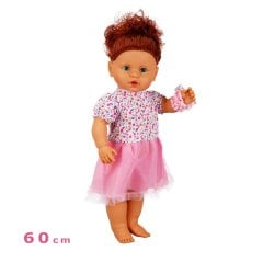 Lila Saçlı Bebek 60 cm Anaokulu Oyuncak