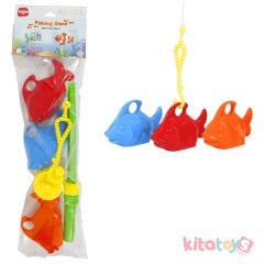 Balık Tutma Oyunu BÜYÜK BOY (Plastik Anaokulu Oyuncakları) Olta 4073