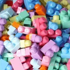Play Blox 133 Parça Lego Pastel Renk Kutulu (Yapı Oyuncakları Bloklar)