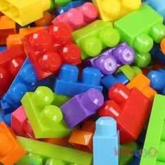 Play Blox 133 Parça Lego Parlak Renkler Kutulu (Yapı Oyuncakları Bloklar)