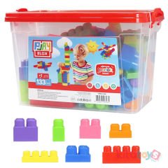 Play Blox 133 Parça Lego Parlak Renkler Kutulu (Yapı Oyuncakları Bloklar)
