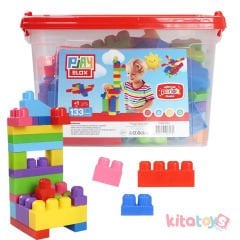 Play Blox 133 Parça Lego Parlak Renkler Kutulu (Yapı Oyuncakları Bloklar)