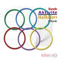 Aktivite Halkaları Esnek 6 Renk (Plastik Eğitici Çemberler)