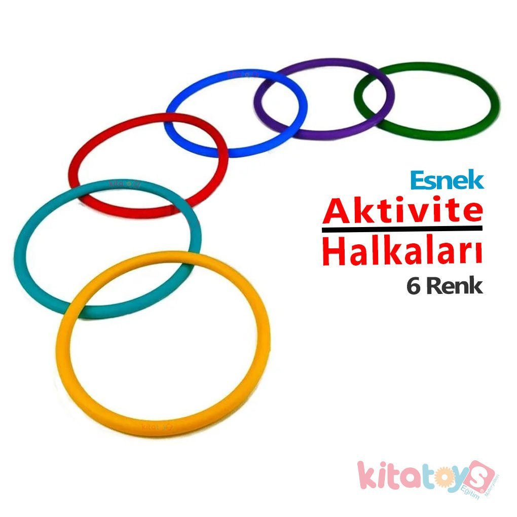 Aktivite Halkaları Esnek 6 Renk (Plastik Eğitici Çemberler)