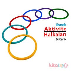 Aktivite Halkaları Esnek 6 Renk (Plastik Eğitici Çemberler)