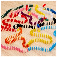 Ahşap Domino 360 Parça Beceri Oyunu