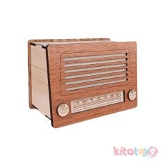 Ahşap Radyo Kumbara (Dekoratif Nostalji)