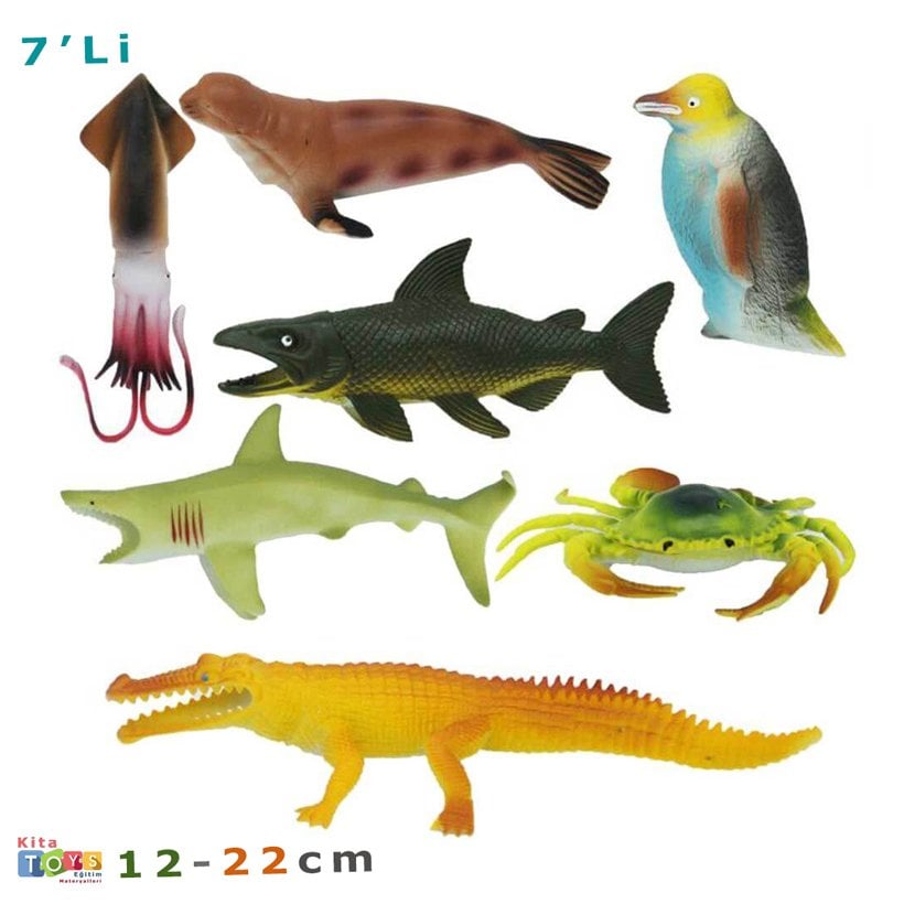 Okyanus Hayvanları 7 Li (Büyük Boy) Deniz Hayvanı Seti