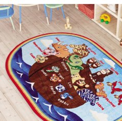 ANIMALS SHIP 200x290 Anaokulu Anti-Slip Halı