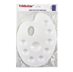 Oval Resim Paleti BÜYÜK (Godeli Boya Gereçleri) 138