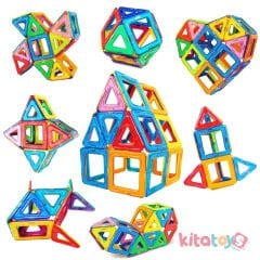 Orijinal Magical Magnet 62 Parça Manyetik Lego 3D (Mıknatıslı Legolar)