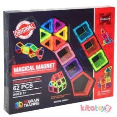 Orijinal Magical Magnet 62 Parça Manyetik Lego 3D (Mıknatıslı Legolar)