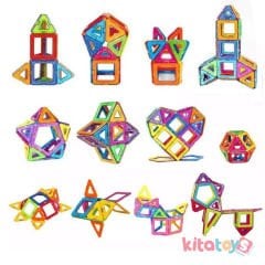 Orijinal Magical Magnet 62 Parça Manyetik Lego 3D (Mıknatıslı Legolar)