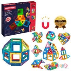 Orijinal Magical Magnet 30 Parça Manyetik Lego 3D (Mıknatıslı Legolar)
