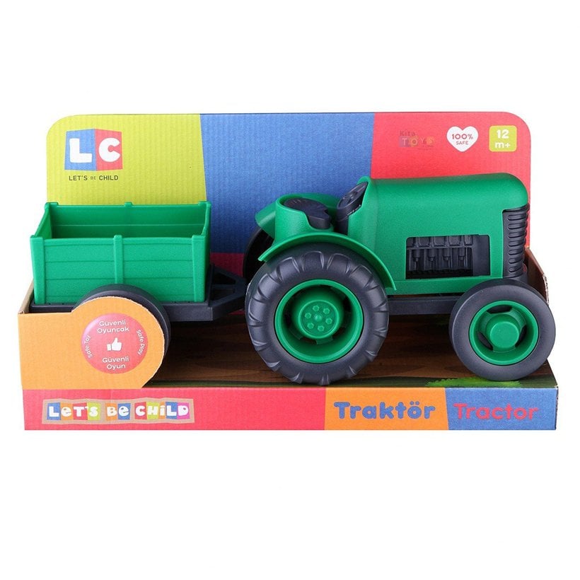 Traktör 30878 LC (Çiftçi Taşıtı Oyuncak Araba) Yeşil