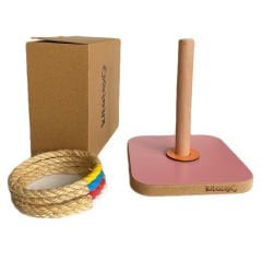 Tekli Halka Atma Oyunu (Ahşap Mesafe Tahmin Beceri Oyuncağı) Rodeo