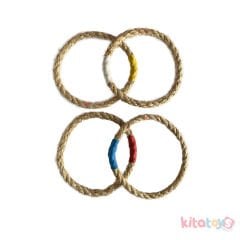 Tekli Halka Atma Oyunu (Ahşap Mesafe Tahmin Beceri Oyuncağı) Rodeo