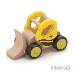 Ahşap Buldozer 13x8x7 cm Oyuncak Araba Viga Toys