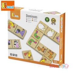 Domino Hayvanlar 28 Parça Vigatoys Ahşap Oyuncak
