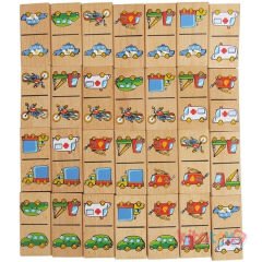 Domino Taşıtlar 28 Parça Vigatoys Ahşap Oyuncak
