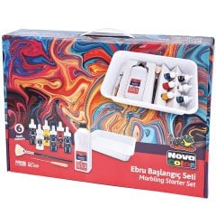 Ebru Başlangıç Seti 6 Renk X30 ml  NC-239 Nova Boyası