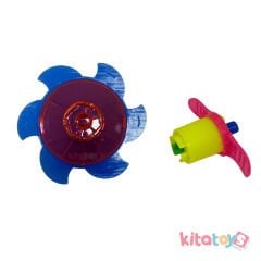 Kurmalı Çiçek Topaç (Fırıldak) Eğitici Nostaljik Çiçek Plastik Oyuncak