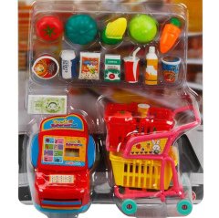 Mini Süper Market Alışveriş Seti 2083 Kasa Araba