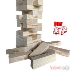 Dev Jenga JG3 Jumbo Bloklar (Ahşap Büyük Boy Denge Oyunu)