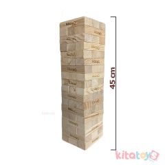 Dev Jenga JG3 Jumbo Bloklar (Ahşap Büyük Boy Denge Oyunu)