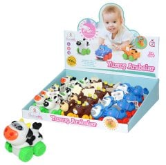 6 Adet Yumuşak Sevimli Hayvancık Arabalar (Kırılmaz-Dayanıklı)