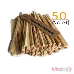 Ahşap Çıta 5x5 mm 18 cm Çubuk 50'Li (Sanat Etkinlik Malzemeleri)
