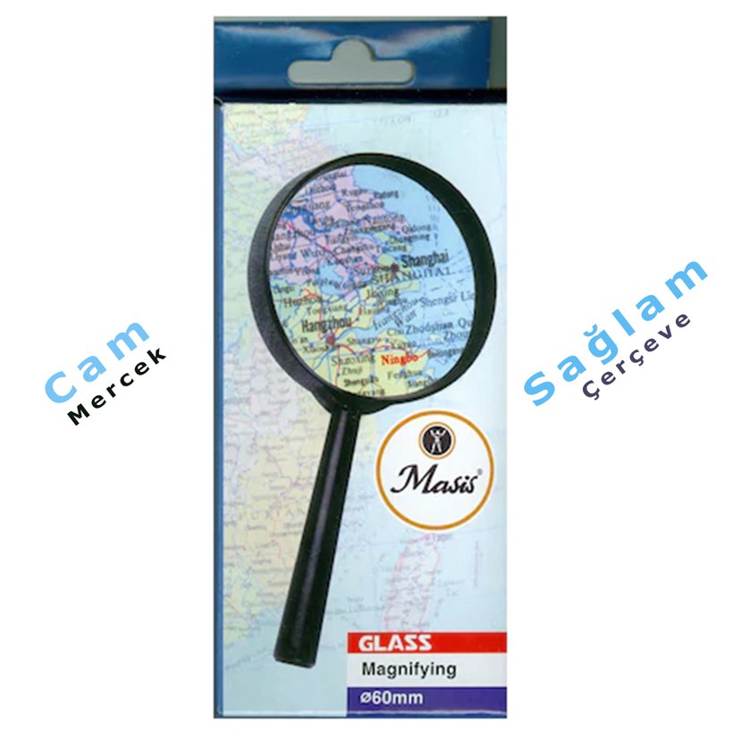 Büyüteç 60 mm Masis (Cam Mercek-Fen Merkezi
