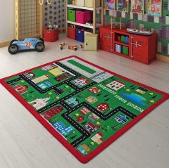 City Yeşil Bukle 200x290 Anaokulu Halısı Town