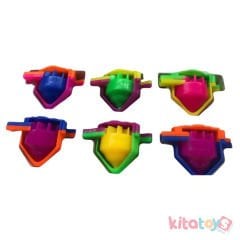 Eğlenceli Üflet Döndür Topaç 24 Adet (Karne Hediyesi Oyuncak)