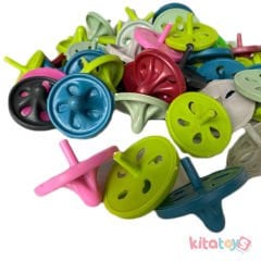 Parmak Topaç 48'Li (Mini El Çevirmeli) Plastik Nostaljik Oyuncak