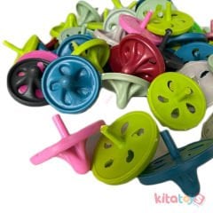 Parmak Topaç 48'Li (Mini El Çevirmeli) Plastik Nostaljik Oyuncak